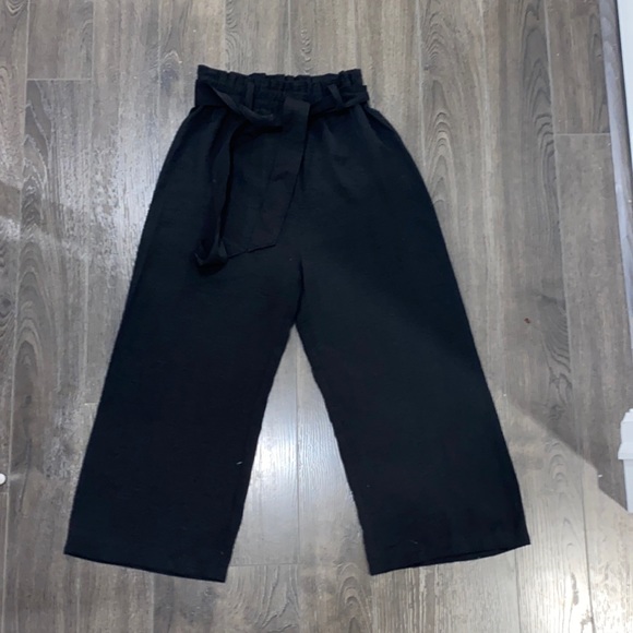 Culotte tie waist culotte pants - Picture 1 of 2